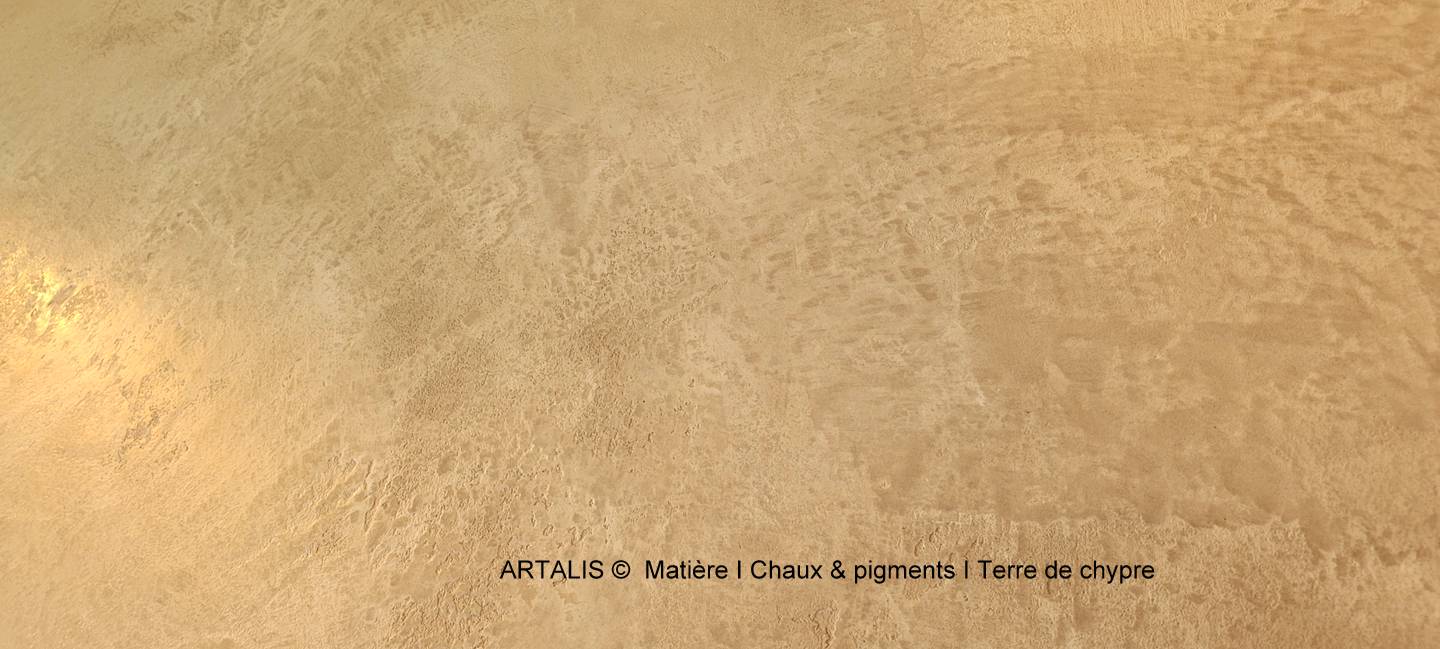 ARTALIS ©  Matière I Chaux & pigments I Terre de chypre